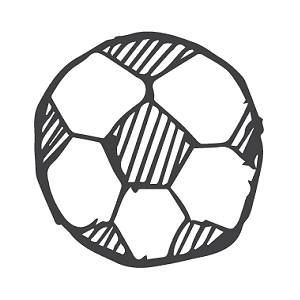 足球简笔画图片