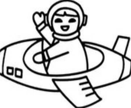 飞机图片简笔画
