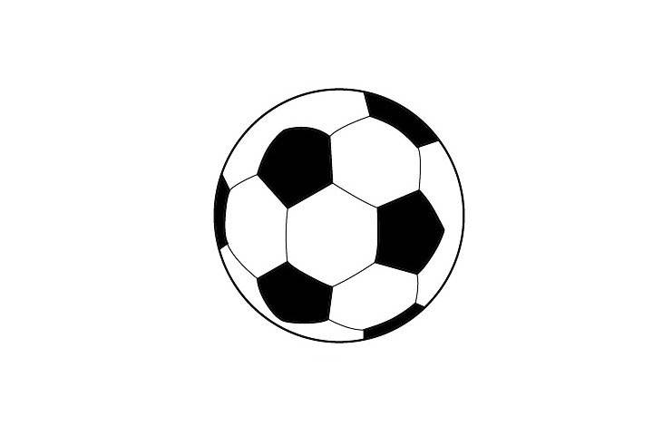 足球简笔画图片