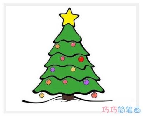 画圣诞树