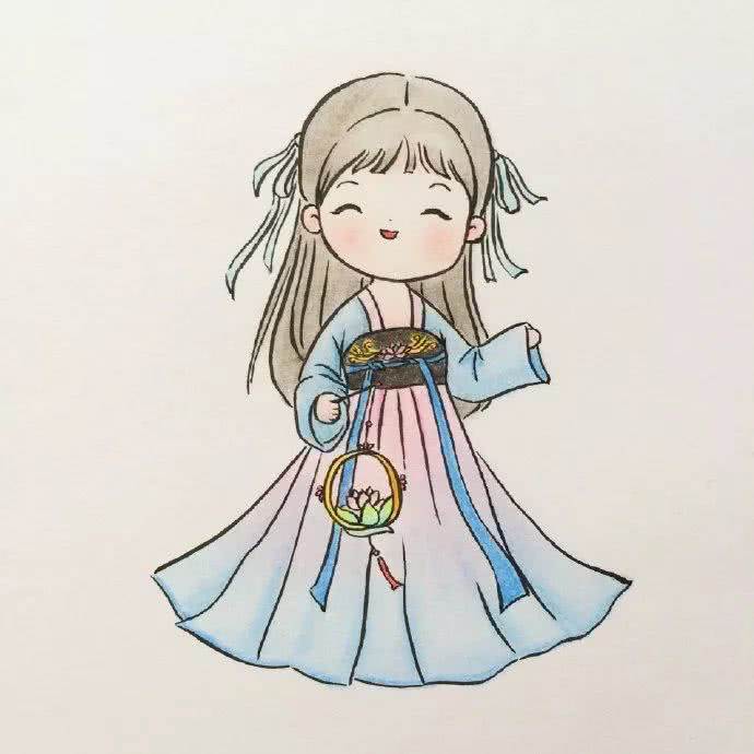 小姑娘简笔画