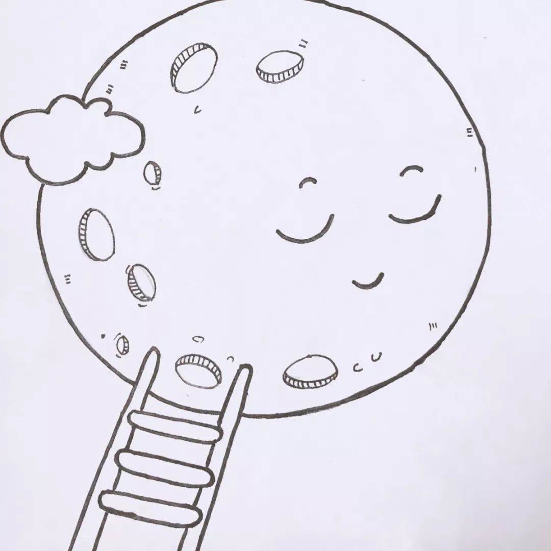 月亮简笔画