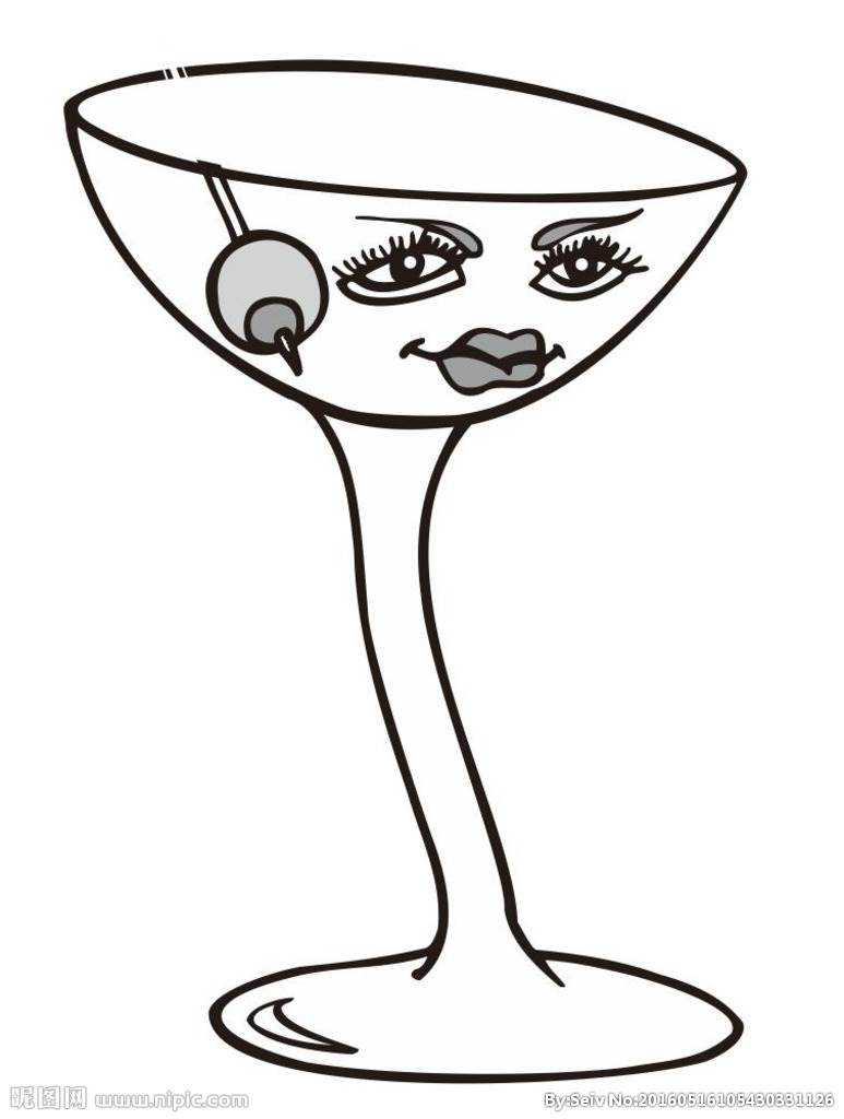 杯子简笔画