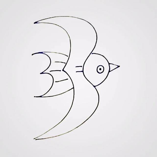 燕子简笔画