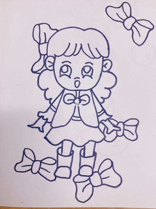 小姑娘简笔画
