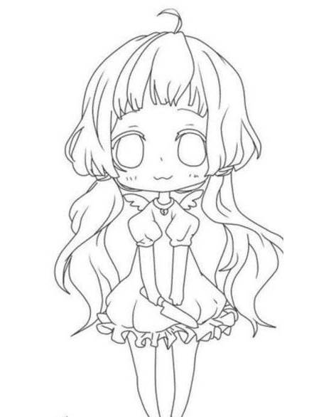 小姑娘简笔画