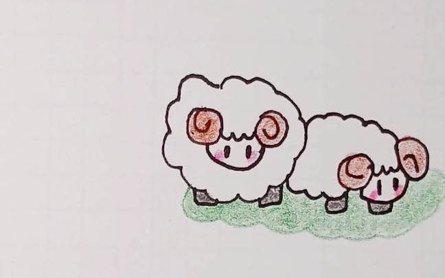最新小绵羊画法图片