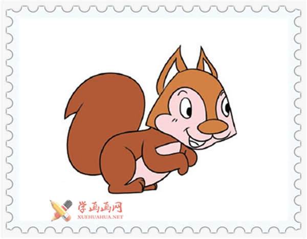 小松鼠简笔画