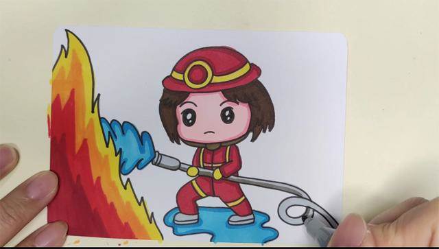消防简笔画
