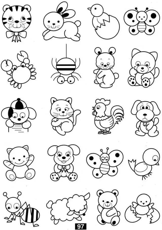 动物简笔画图片大全