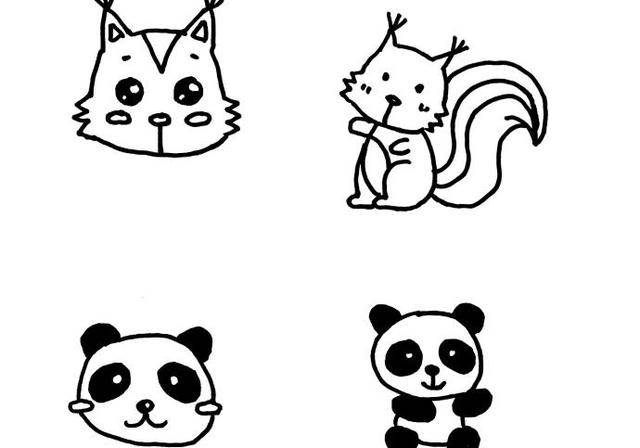 动物简笔画图片大全