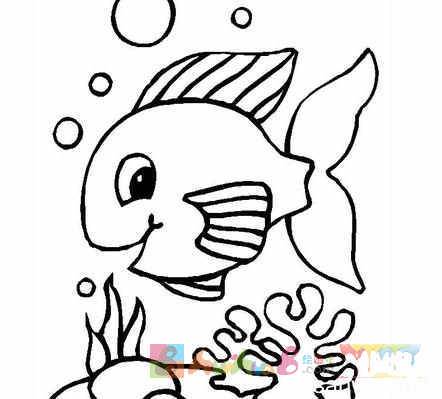 卡通鱼简笔画