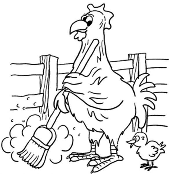 鸡的画法简笔画