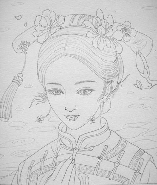 古装简笔画