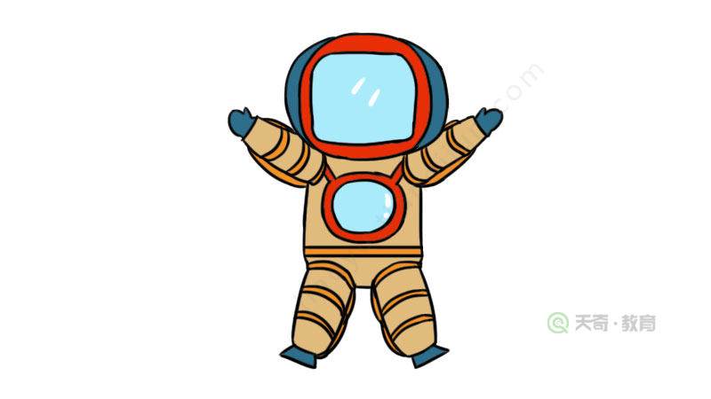 太空人简笔画
