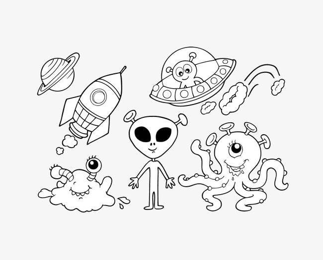 宇宙简笔画