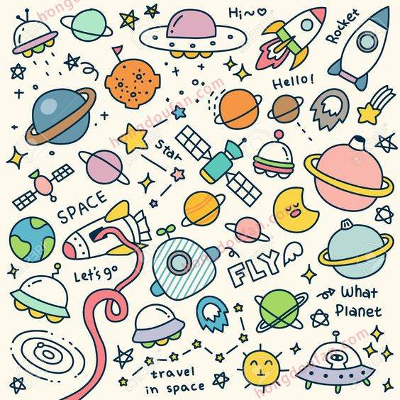 宇宙简笔画
