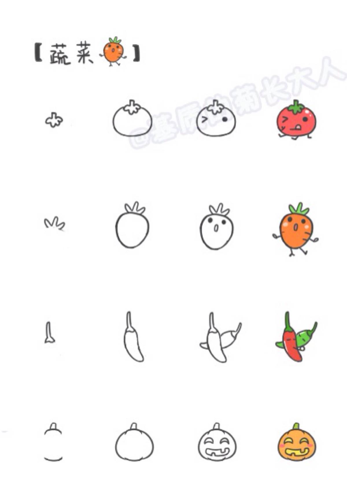 蔬菜图片简笔画