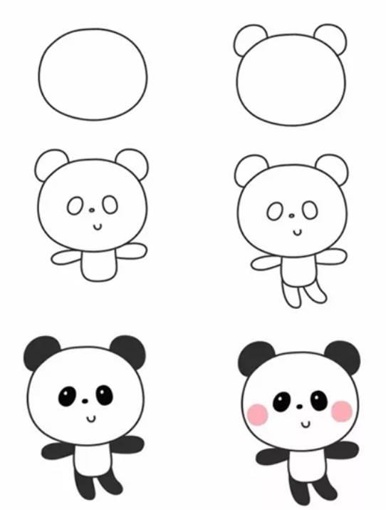 可爱小动物简笔画