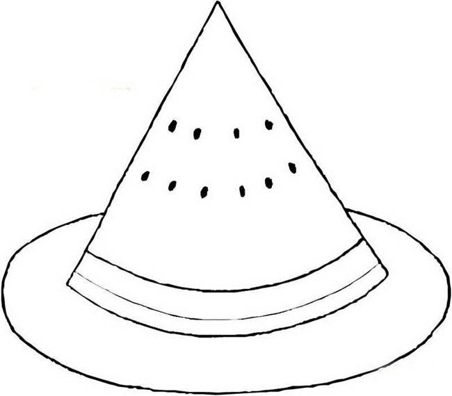 西瓜图片简笔画