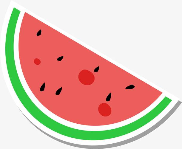 西瓜的简笔画