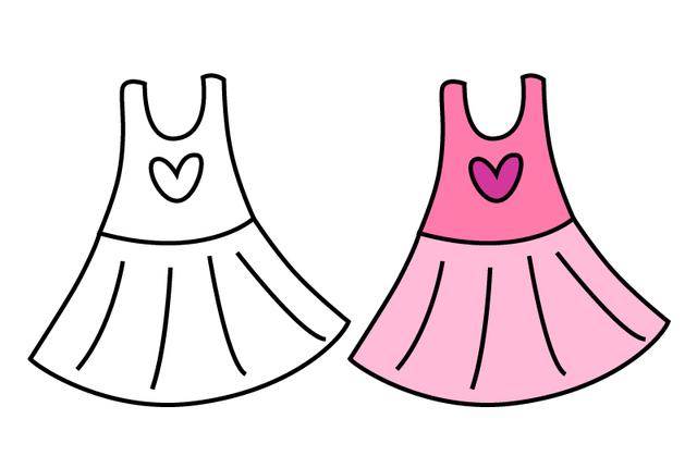 衣服简笔画图片大全