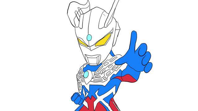 赛罗奥特曼简笔画