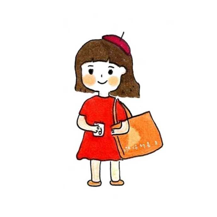 女孩子简笔画