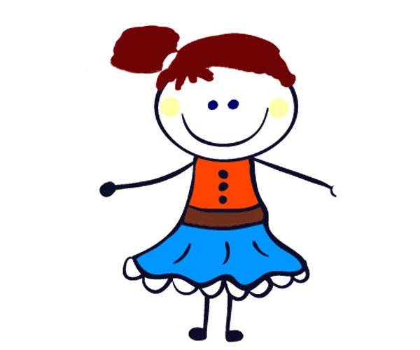 女孩子简笔画