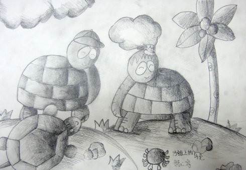儿童素描画