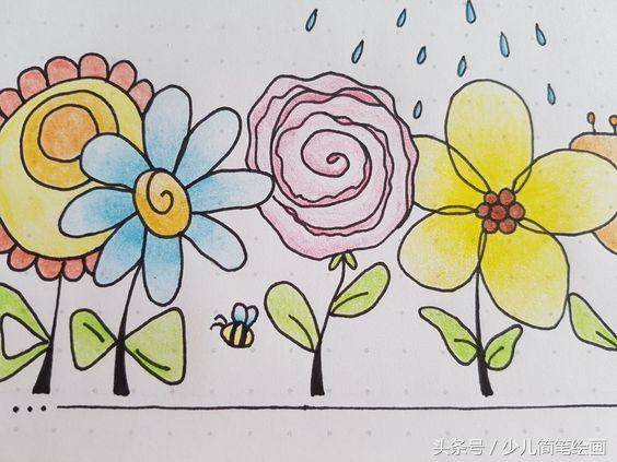 小花小草简笔画