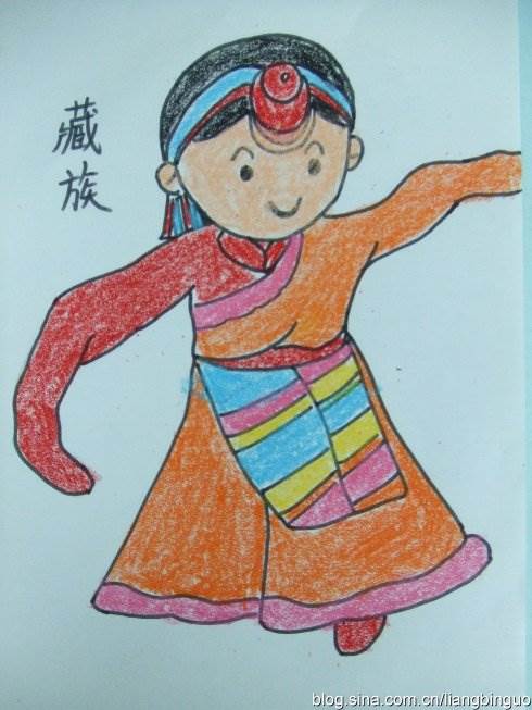 56个民族简笔画