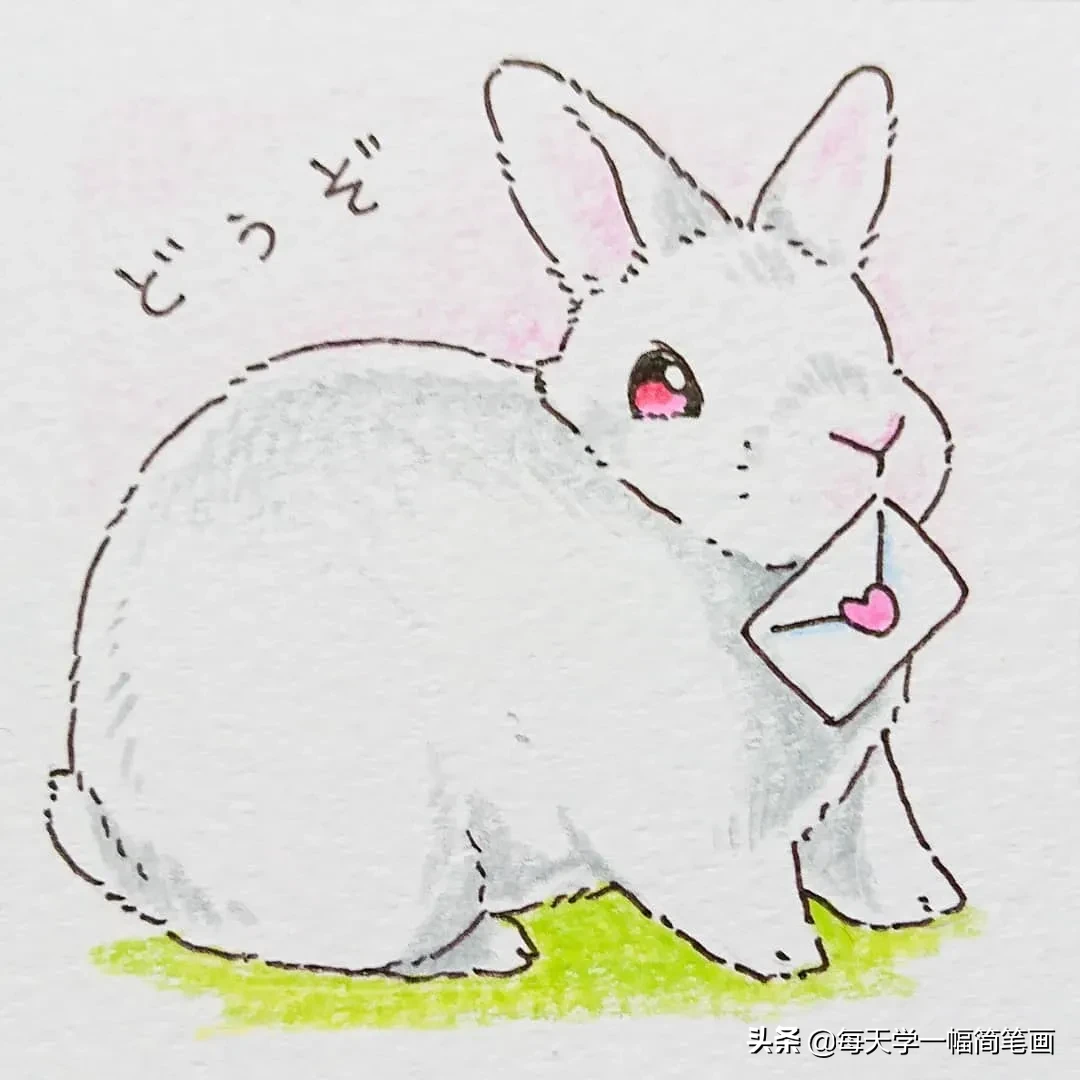 画小兔子的作品