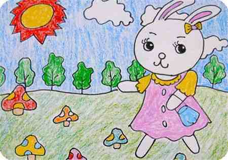 画小兔子的作品