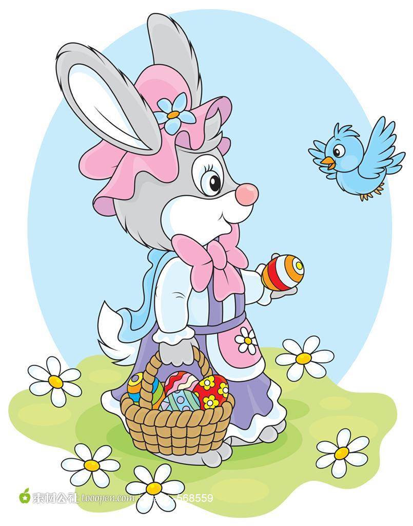 画小兔子的作品