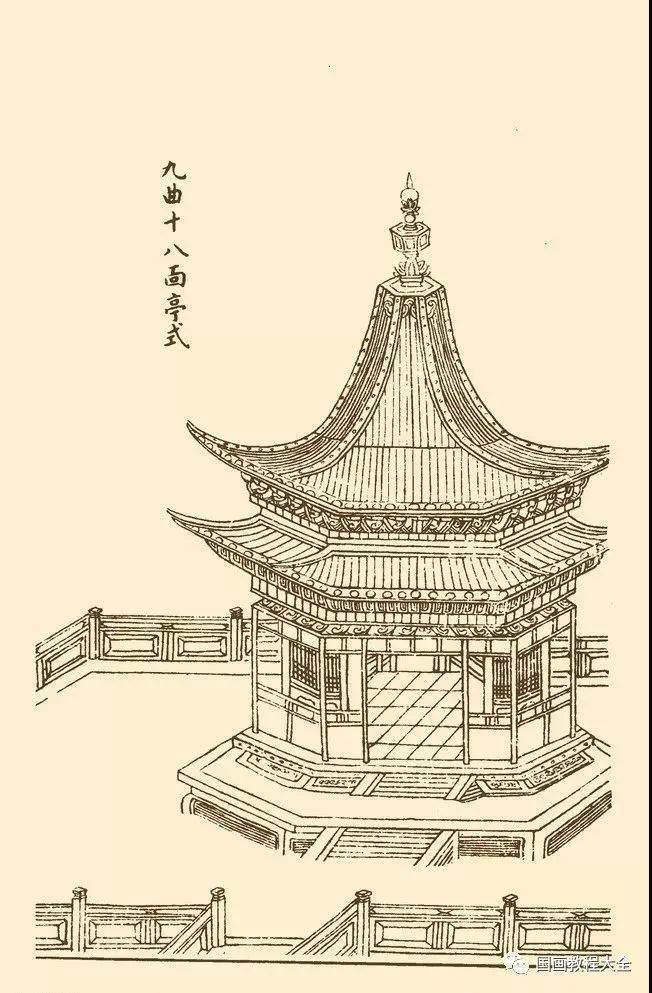 古代房子画画作品
