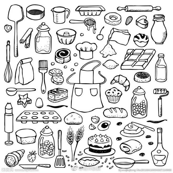 食物的简笔画
