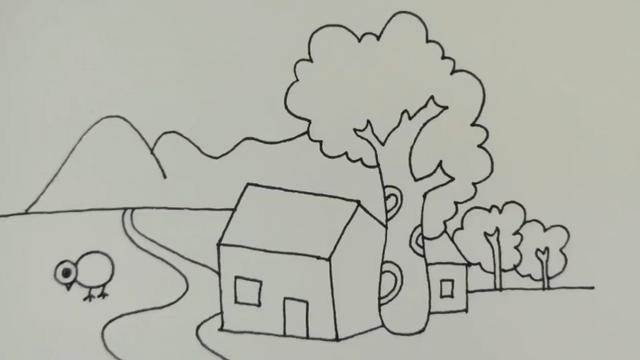 家的简笔画