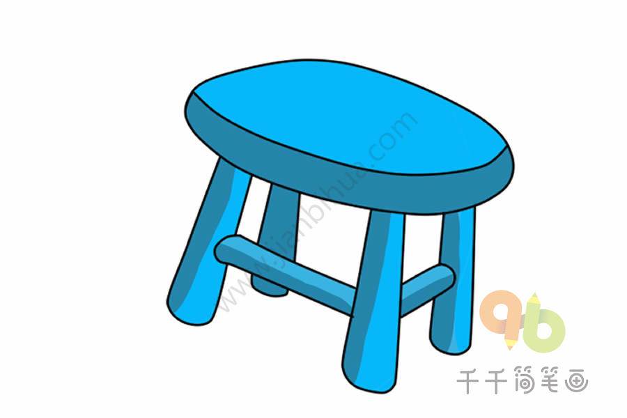 板凳简笔画