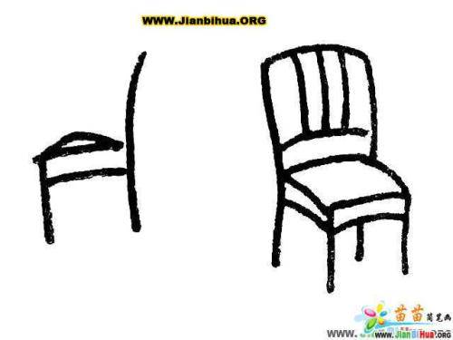 板凳简笔画