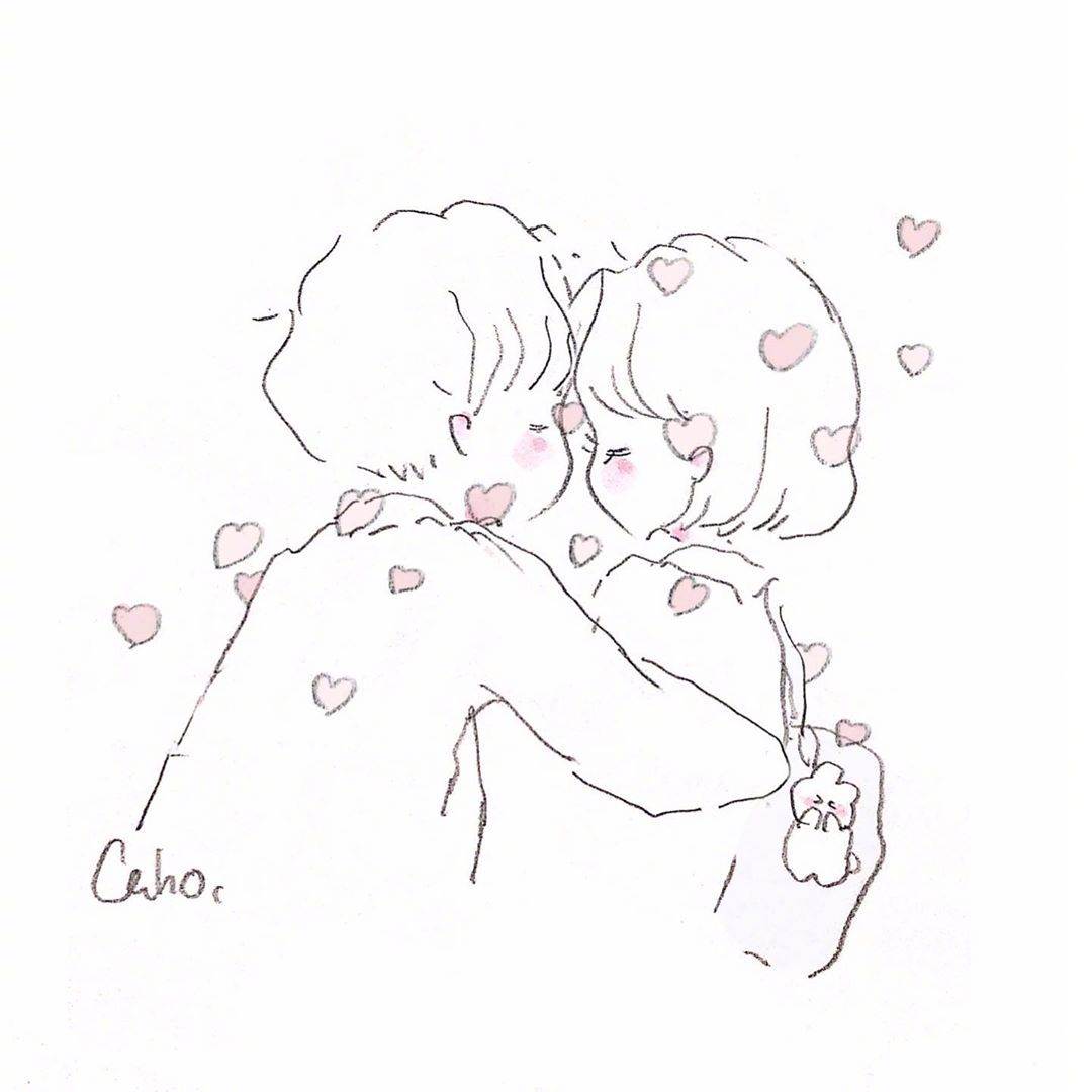 拥抱简笔画