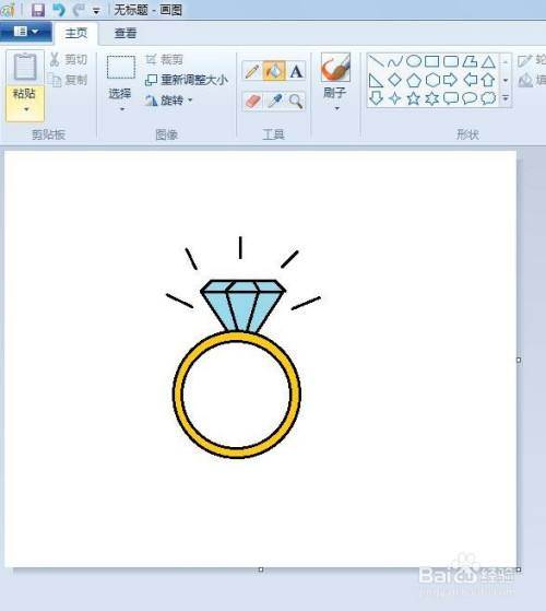 戒指简笔画