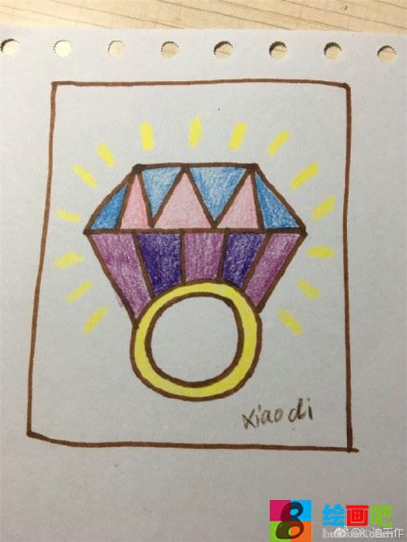 戒指简笔画