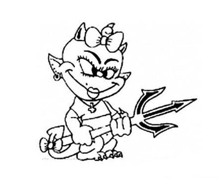 恶魔简笔画