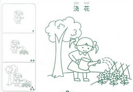 劳动简笔画
