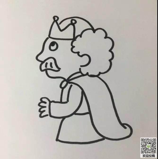 国王简笔画