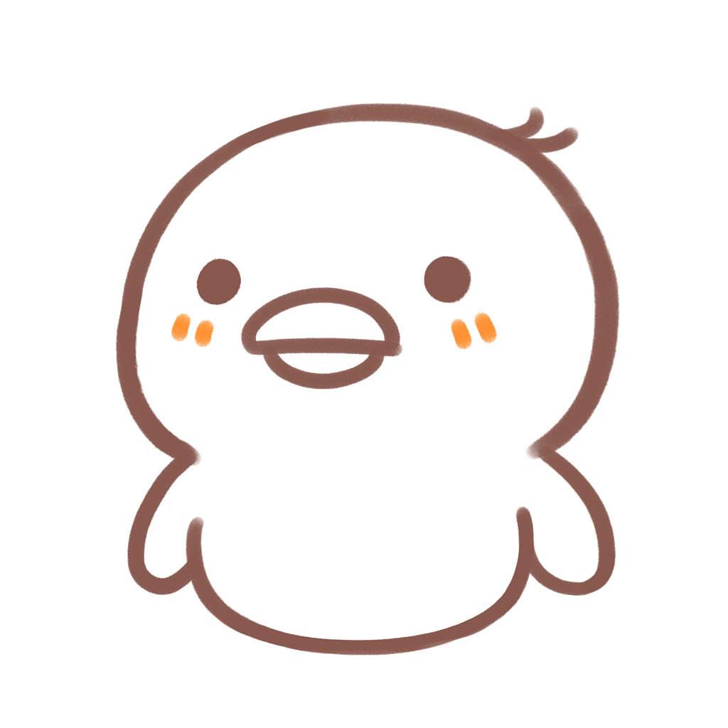 简笔画小鸭子
