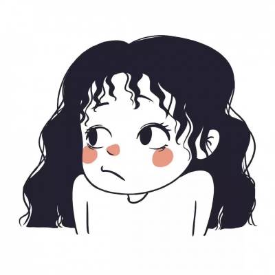 女生头像简笔画