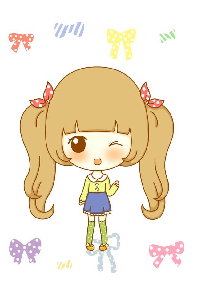 卡通小女孩简笔画