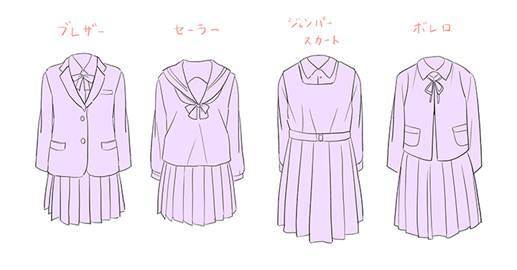 校服简笔画